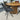 Elin spisebordsstol i Grå/brun stof med drejefunktion - Hofstra & Wagner