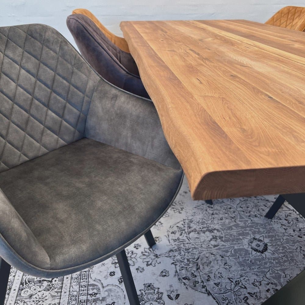 Lea Spisebordsstol m. drejefunktion - Grøn vintage velour - Hofstra & Wagner