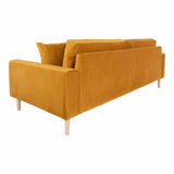 Lido 3 Personers Sofa - Gul velour - Hofstra & Wagner