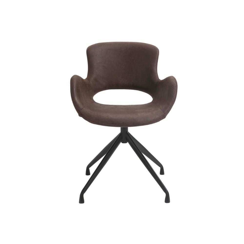 Luna Spisebordsstol - Ebony med 360 drejefunktion - Hofstra & Wagner