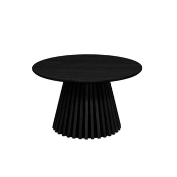 Måne Lamel Sofabord - Sort bejdset Eg Ø78 cm - Hofstra & Wagner