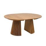 Måne Lamel Spisebord M.Tillægsplader - Natur Eg Ø120-160-200 cm - Hofstra & Wagner