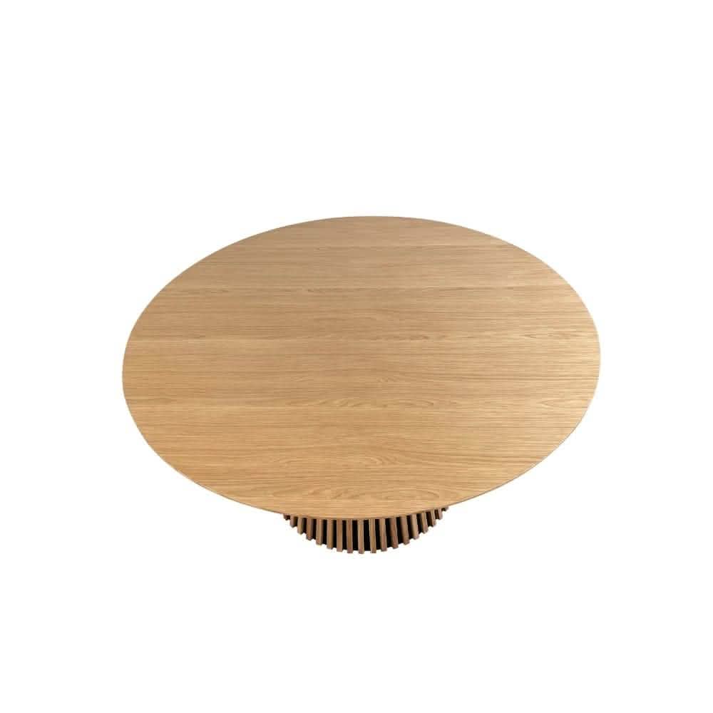 Måne Lamel Spisebord - Natur Eg Ø140 cm - Hofstra & Wagner