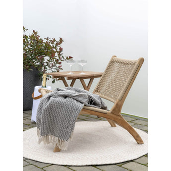 Menorca Tæppe - Sand Ø120 cm - Hofstra & Wagner