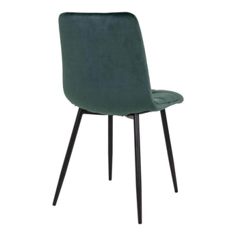 Middelfart Spisebordsstol - Mørkegrøn velour - Hofstra & Wagner