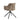Pau Spisebordsstol med drejefunktion - Grå/brun microfibre - Hofstra & Wagner