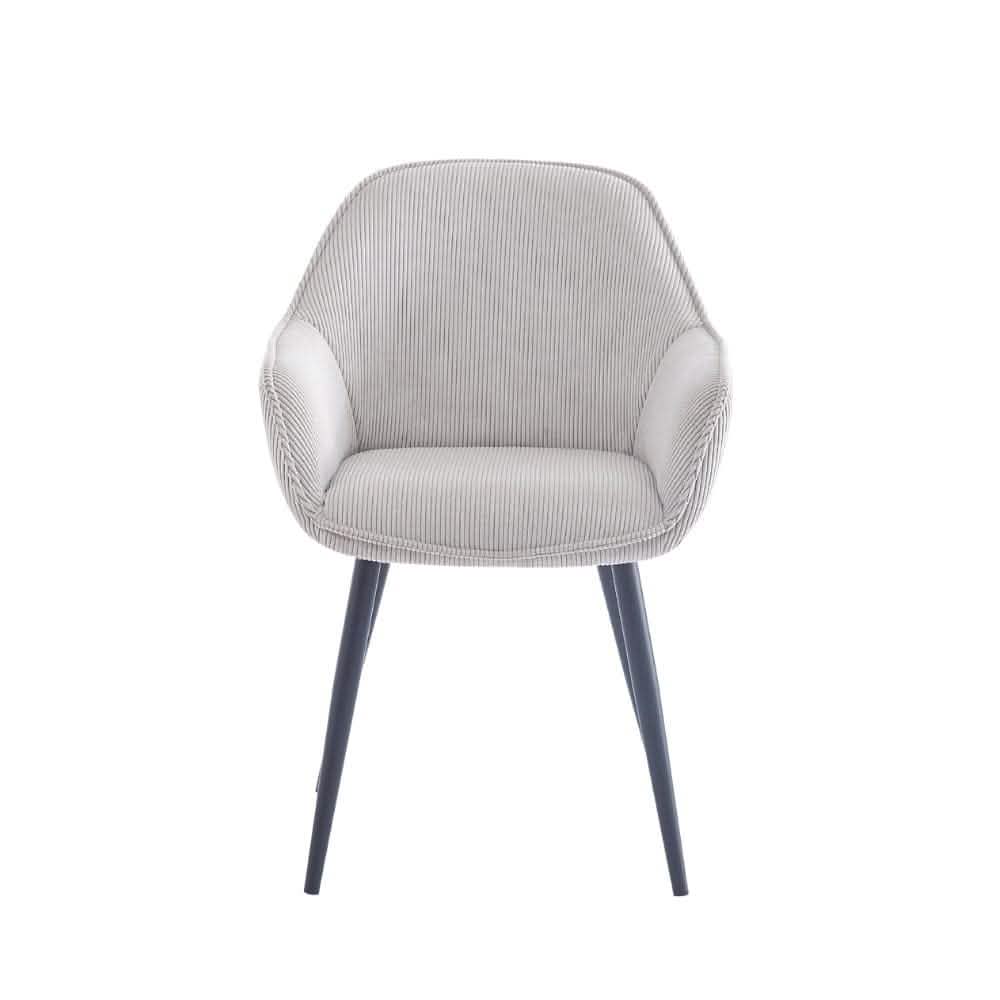 Pilo Spisebordsstol i Beige Fløjl - Høj siddekomfort og flot design