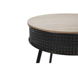 Tine Sidebord - Sort Rattan Ø40 cm - Hofstra & Wagner