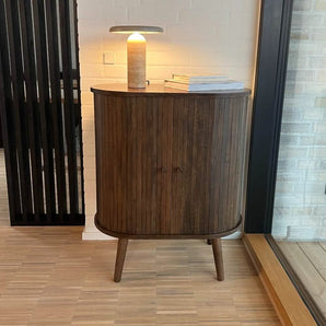 Trewood Jalousi skab lille i Smoked Eg - 70 cm - Hofstra & Wagner