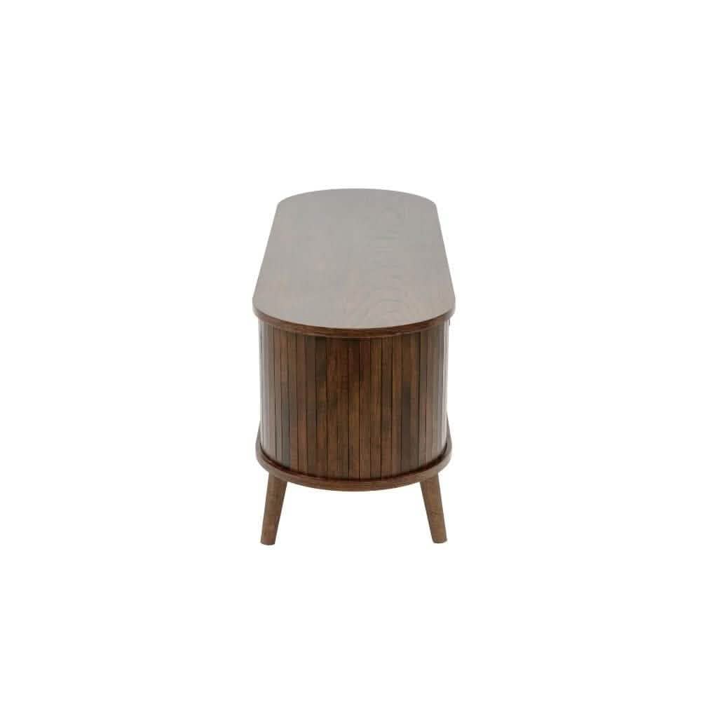 Trewood TV bord i Smoked Eg - 120 cm - Hofstra & Wagner