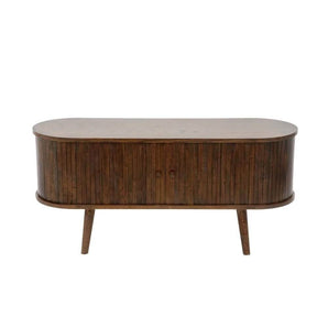 Trewood TV bord i Smoked Eg - 120 cm - Hofstra & Wagner