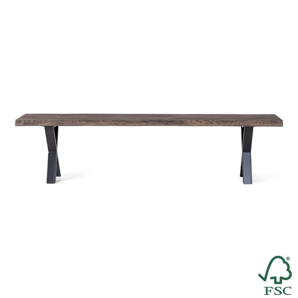 Venus Plankebænk - Smoked Olieret Egetræ 180 cm - Hofstra & Wagner