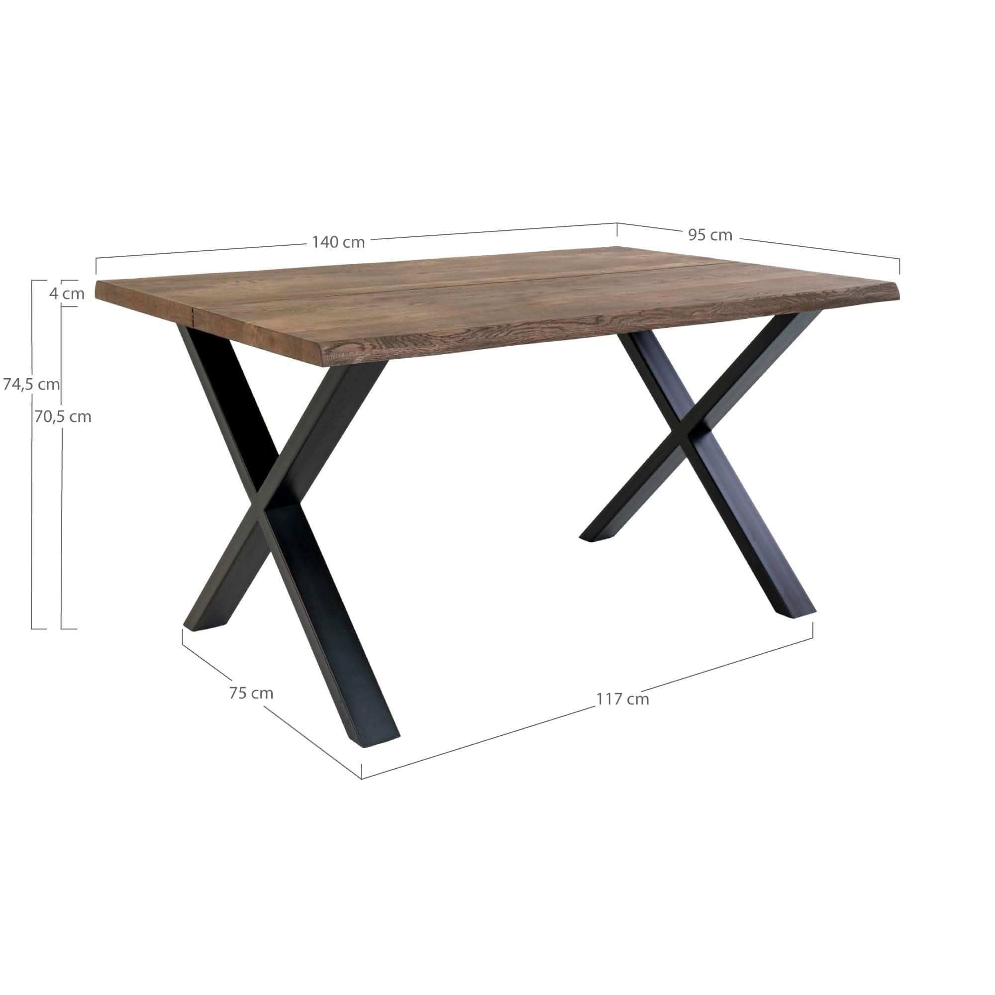 Venus Plankebord - Smoked Olieret Egetræ 140 cm - Hofstra & Wagner